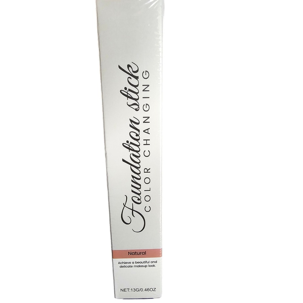 Color Changing Foundation Stick Natural with Detachable Brush 13g 0.46oz NEW